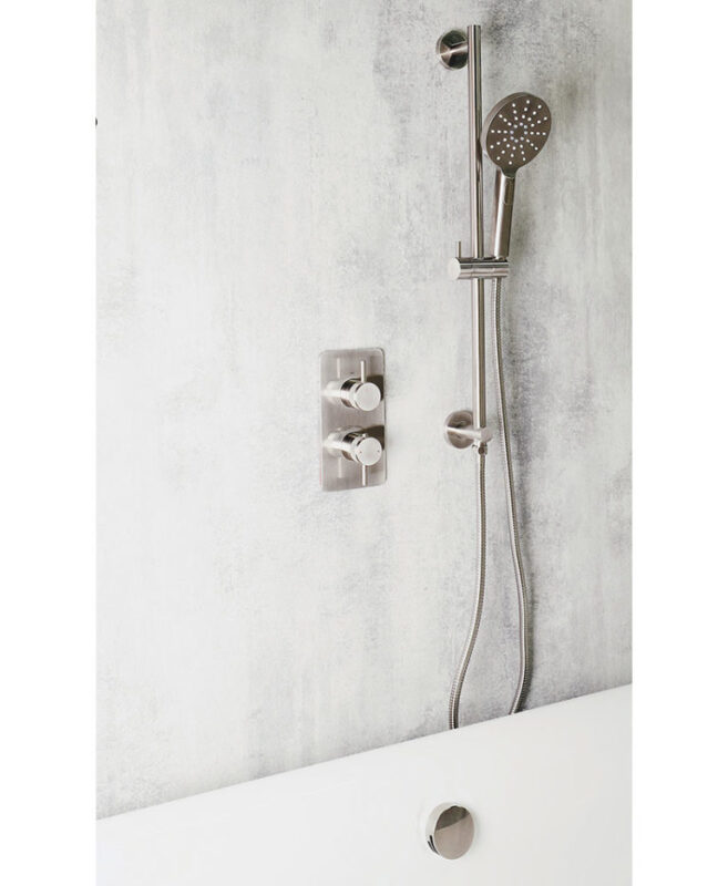Kyloe Glide Brushed Nickel Bath Shower Mixer HV Bathrooms & Tiles