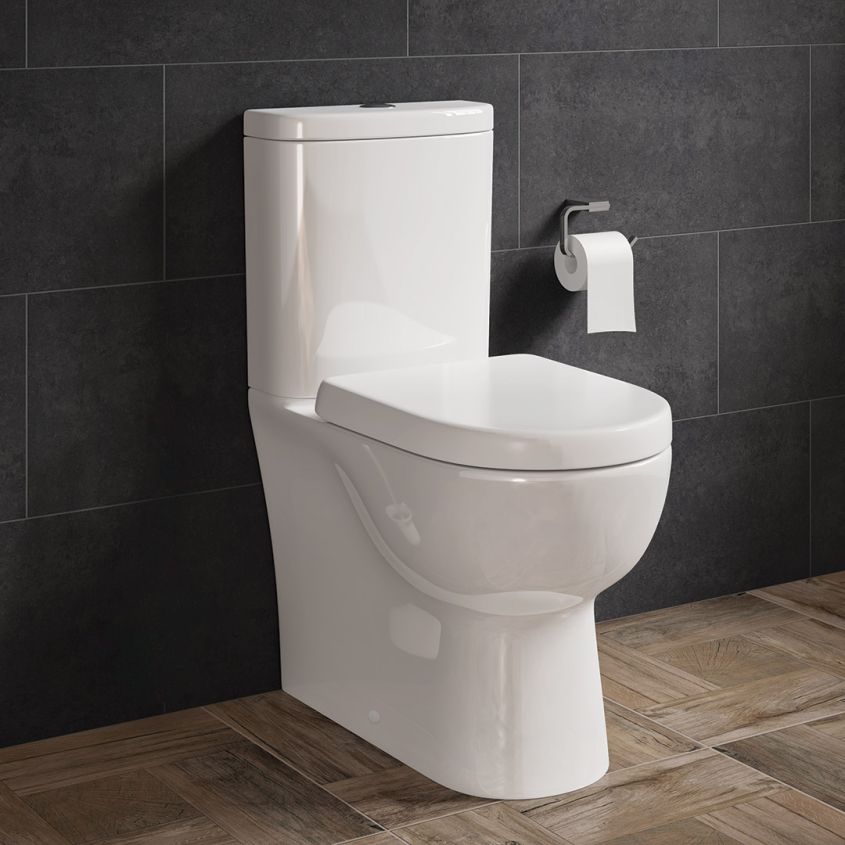 Finley Fully Enclosed Semi Ch Pan, Cistern & D Shape Seat