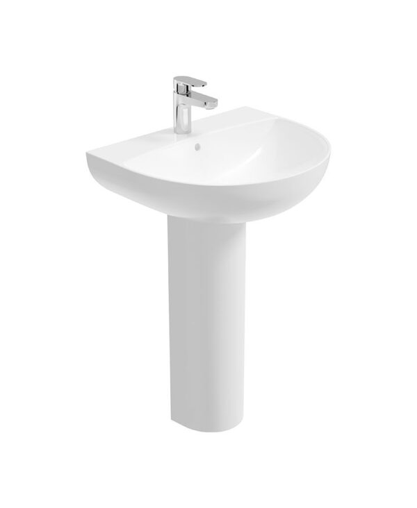 Horizon Round 1TH Wash Basin & Full Pedestal