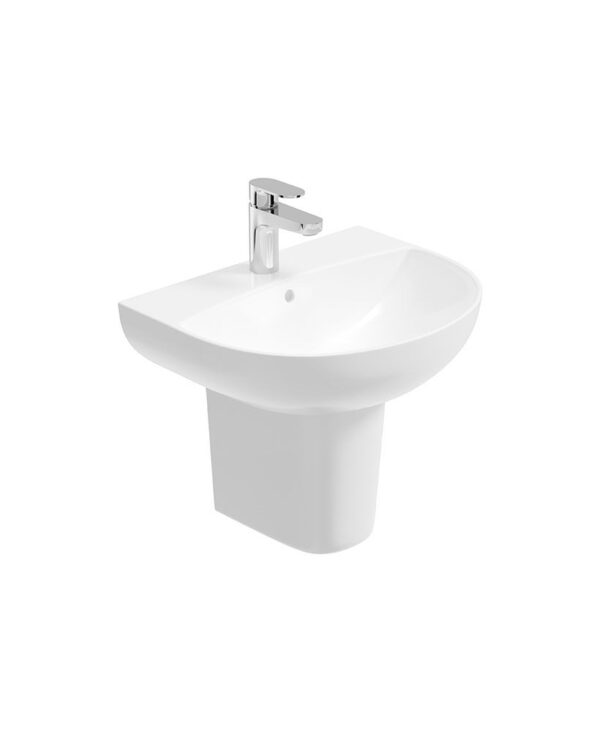 Horizon Round 1TH Wash Basin & Semi Pedestal