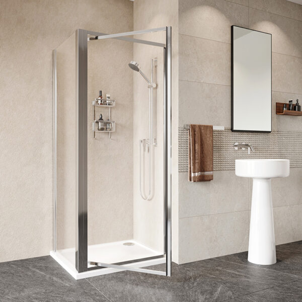 Haven Framed Pivot Door Shower Enclosure