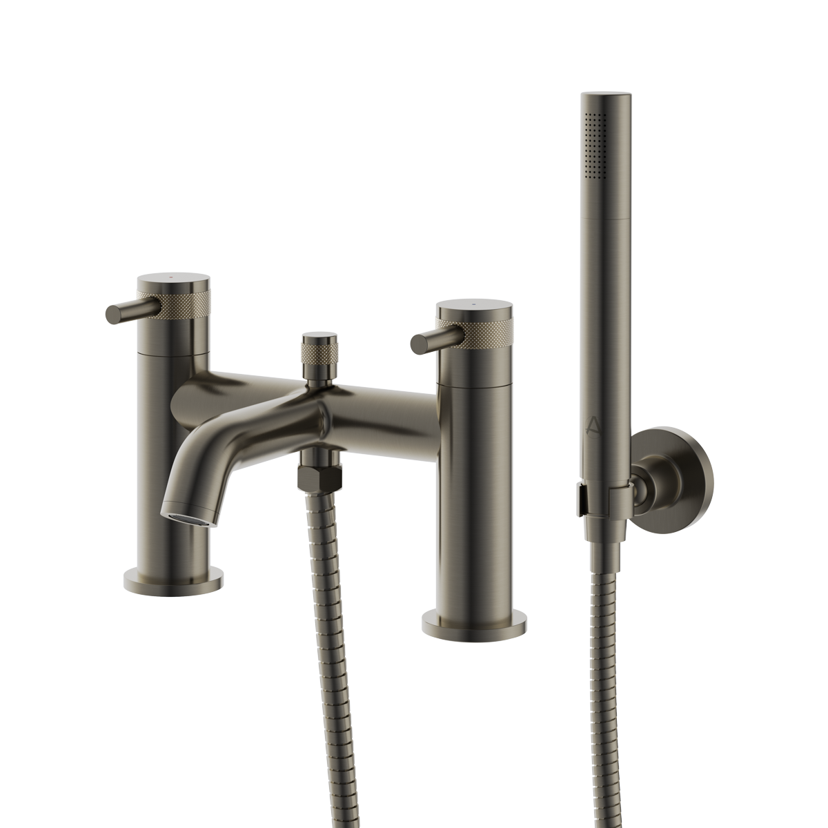 Kyloe Deck Mounted Bath Shower Mixer Gunmental