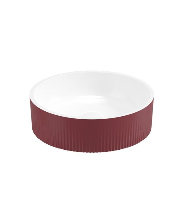 Reed Round Countertop Wash Basin Ruby Fern