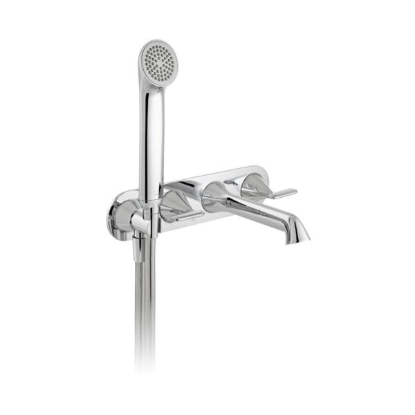 Tablet Arrondi Wallmounted Bath Shower Mixer With Shower Kit