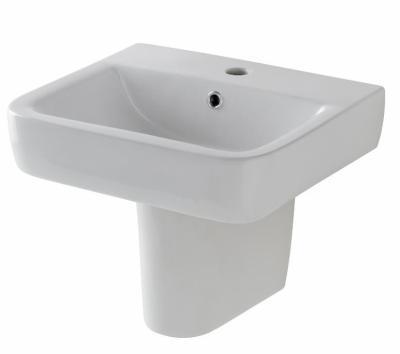 Universal Square Wallhung Basin And Semi Pedestal