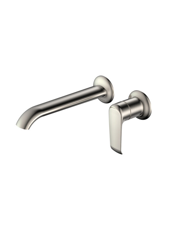 Vaere Wall Mounted Basin Mixer Brushed Stainless