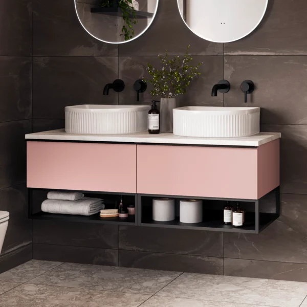 Aeon Wall Hung Unit With Metal Shelf