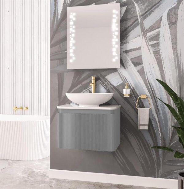 Belice Fluted Wall Hung Unit