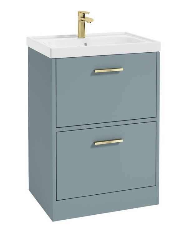 Finland Floor Standing 2 Drawer Coral