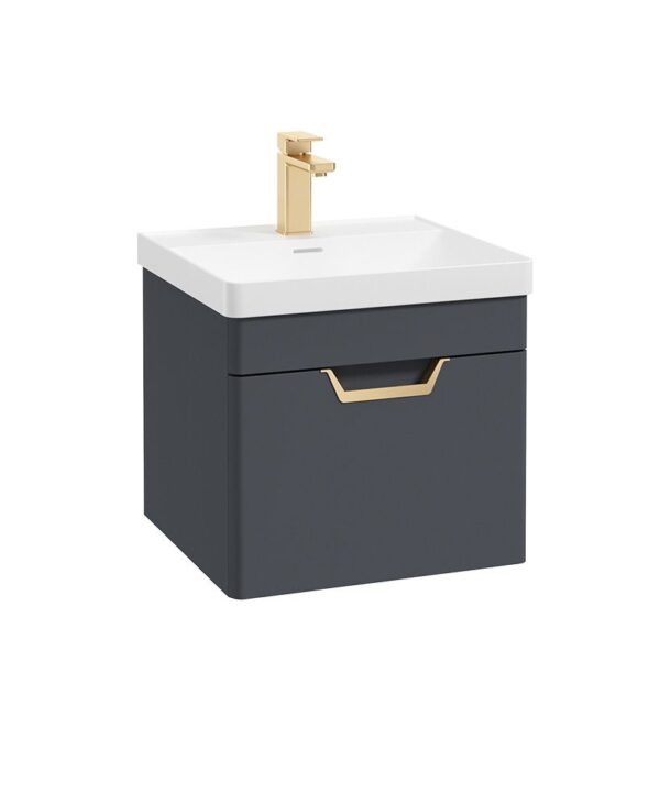 Freya 1 Drawer Wallhung Unit Midnight