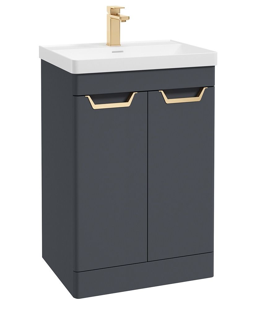 Freya 2 Door Floor Standing Unit Midnight