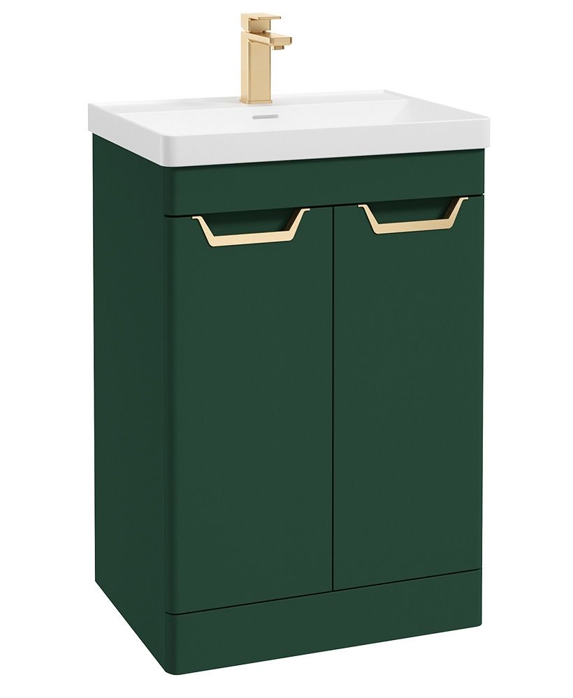 Freya 2 Door Floor Standing Unit Wreath