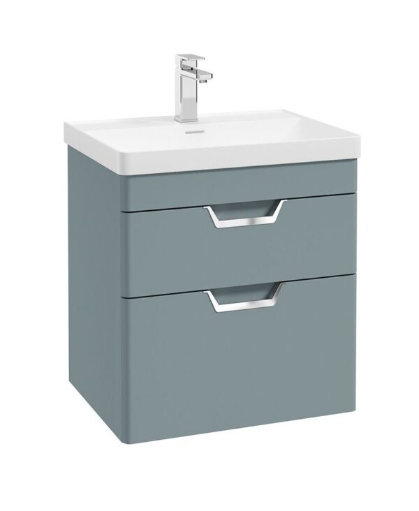 Freya Wallhung 2 Drawer Vanity Unit Coral