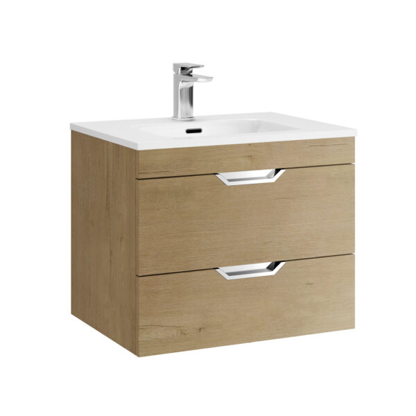 Madison 2 Drawer Wallhung Unit Wood Effect