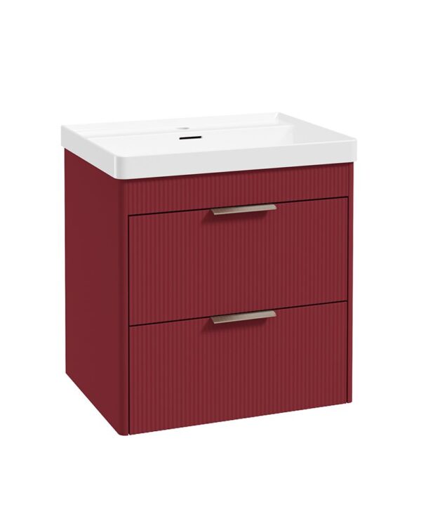 Reed 2 Drawer Wallhung Unit Ruby Fern