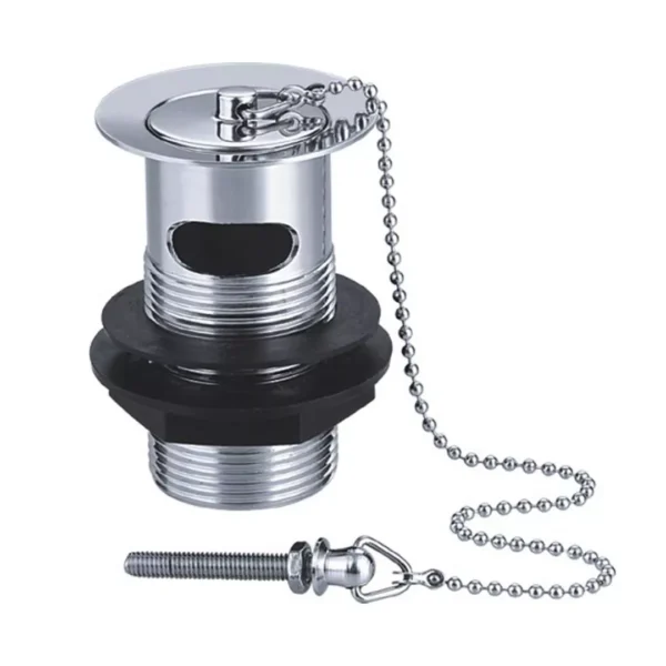 Basin Waste with Ball Chain & Solid Plug
