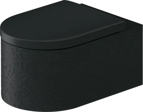 Vitrium Wallhung Black WC